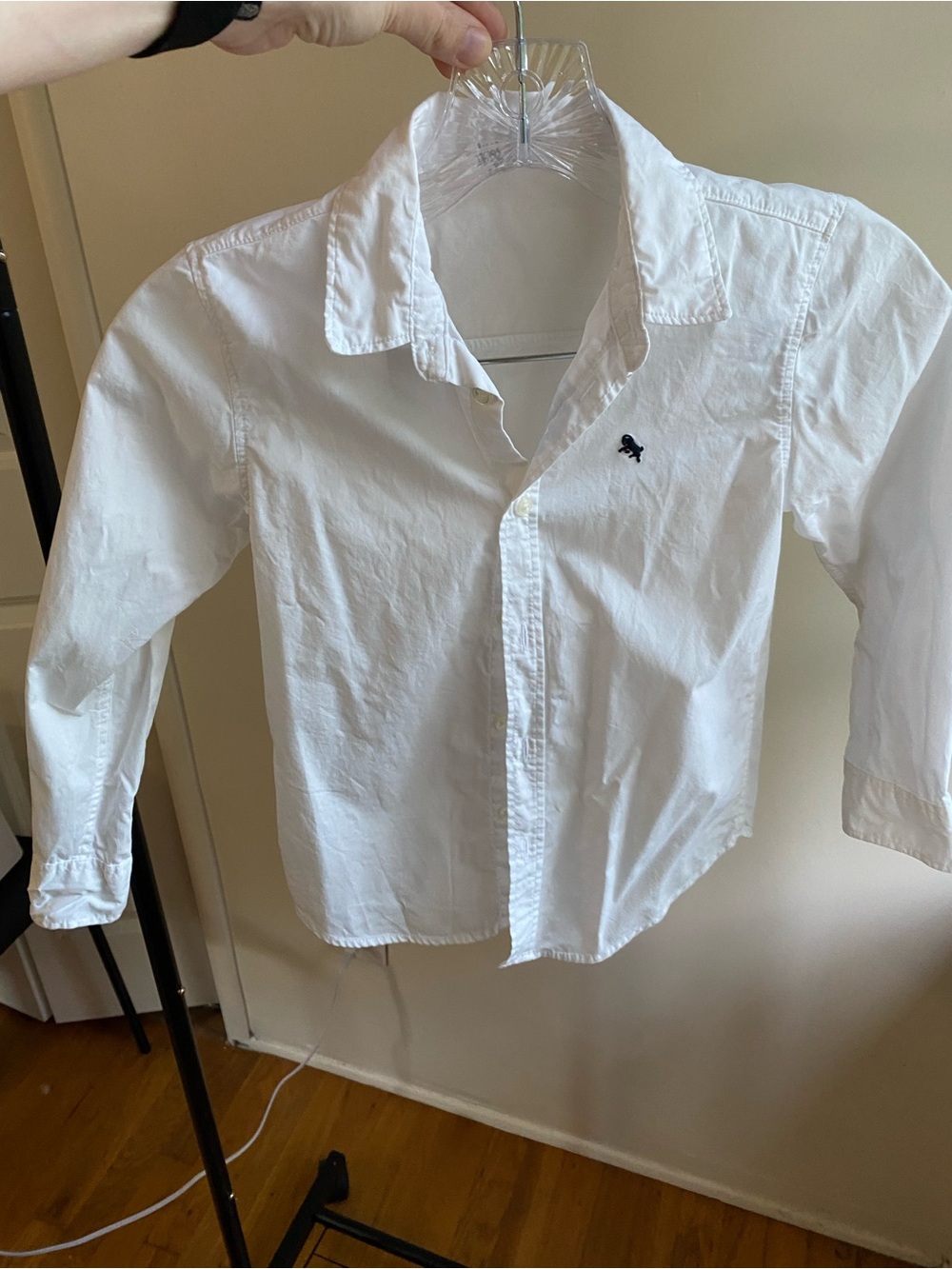 H&M Boys White Button Down Dress Shirt Size 5-6Y